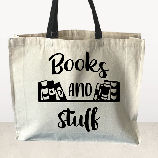 Books and staff, Tote Bag