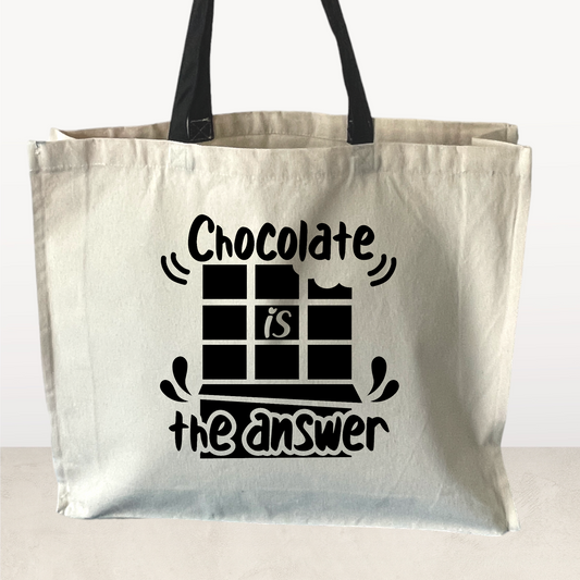 Chocolate is the answer, Tote Bag